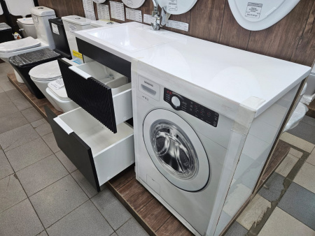 Тумба 60 см под столешницу Enfida черная. (Уценка)